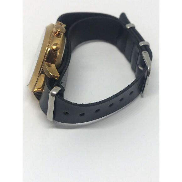 Fossil Ftw5009 Women's Black Leather Analog White Dial Hybrid Smart Watch No37 - Picture 7 of 9